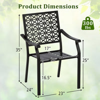 Tangkula Patio Dining Chairs Set