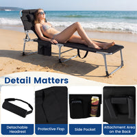 Chaise longue de plage avec trou pour le visage, pour l'extérieur au bord de la piscine