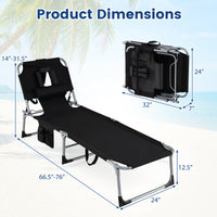 Chaise longue de plage avec trou pour le visage, pour l'extérieur au bord de la piscine