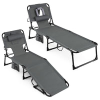 Chaise longue de plage avec trou pour le visage, pour l'extérieur au bord de la piscine