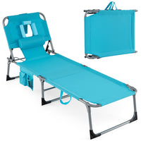 Chaise longue de plage avec trou pour le visage, pour l'extérieur au bord de la piscine