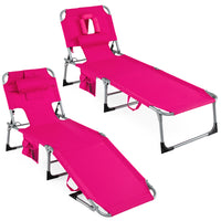 Chaise longue de plage avec trou pour le visage, pour l'extérieur au bord de la piscine