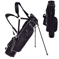 Tangkula Golf Stand Bag, Lightweight Organized Golf Bag, Easy Carry Shoulder Bag with 3 Way Dividers and 4 Pockets for Extra Storage