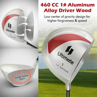 Tangkula Ensemble complet de 10 clubs de golf pour femme, main droite