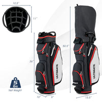 Tangkula Ensemble complet de 10 clubs de golf pour femme, main droite