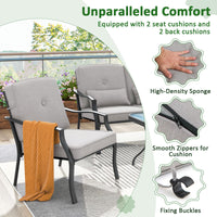 2 Pieces Outdoor Dining Chairs - Tangkula