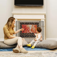 Tangkula 31 x 52.5In 3-Panel Fireplace Screen