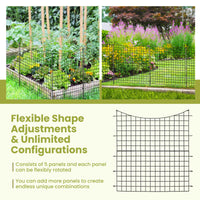 Tangkula 39 in(H) x 14.5 ft(W) Decorative Garden Fence