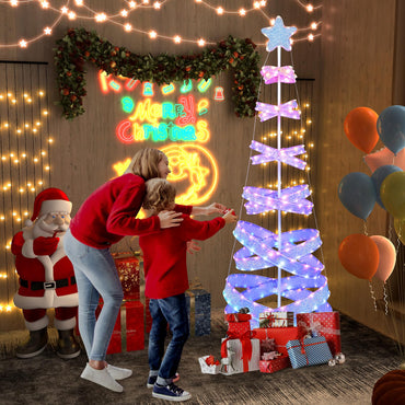 7 FT Lighted Spiral Christmas Tree - Tangkula