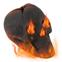 Tangkula Halloween Fire Pit Skull Ceramic