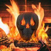 Tangkula Halloween Fire Pit Skull Ceramic