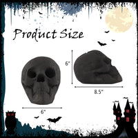 Tangkula Halloween Fire Pit Skull Ceramic