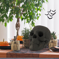 Tangkula Halloween Fire Pit Skull Ceramic