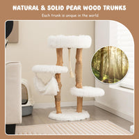 Solid Wood Modern Cat Tower  - Tangkula