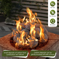 Tangkula Ceramic Fiber Fire Balls Set of 15