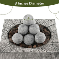 Tangkula Ceramic Fiber Fire Balls Set of 15