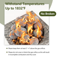 Tangkula Ceramic Fiber Fire Balls Set of 15