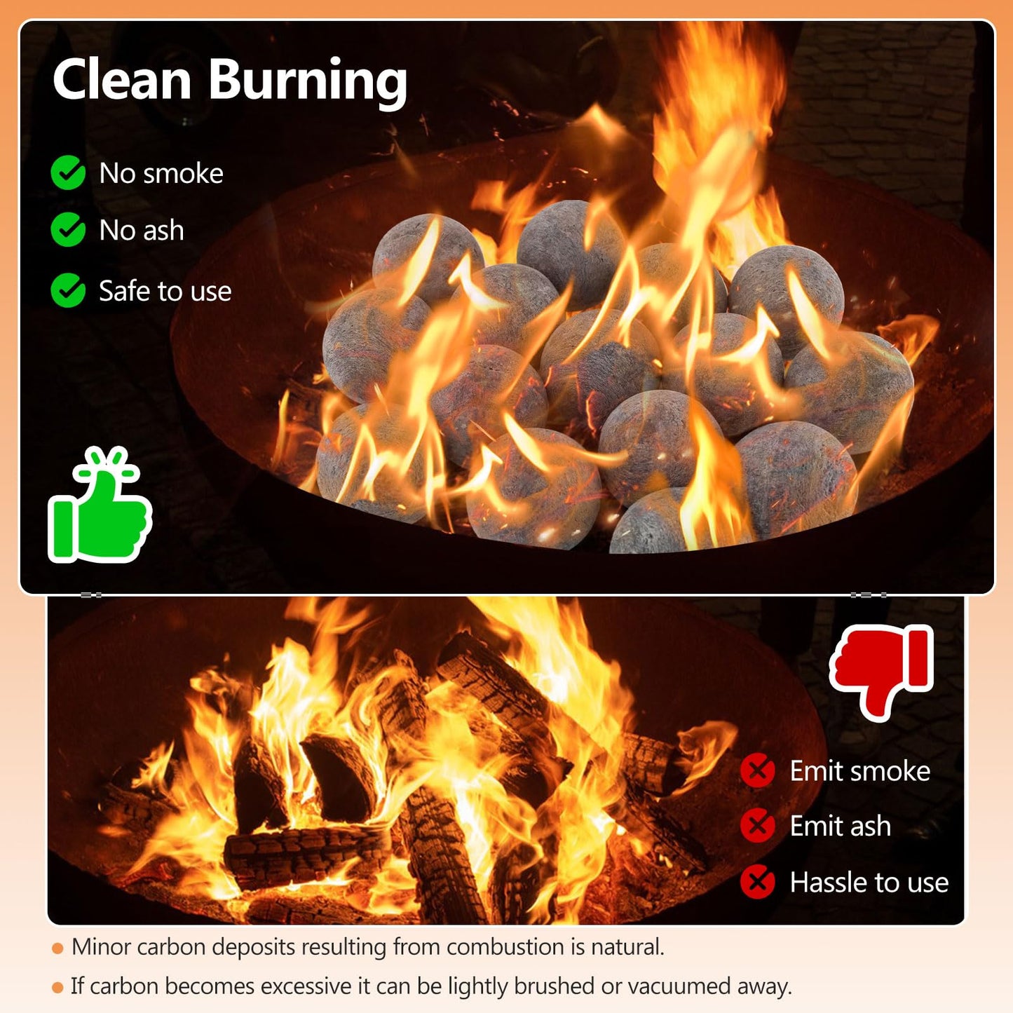 Tangkula Ceramic Fiber Fire Balls Set of 15