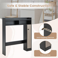 Tangkula Over The Toilet Storage Cabinet, Freestanding Bathroom Space Saver