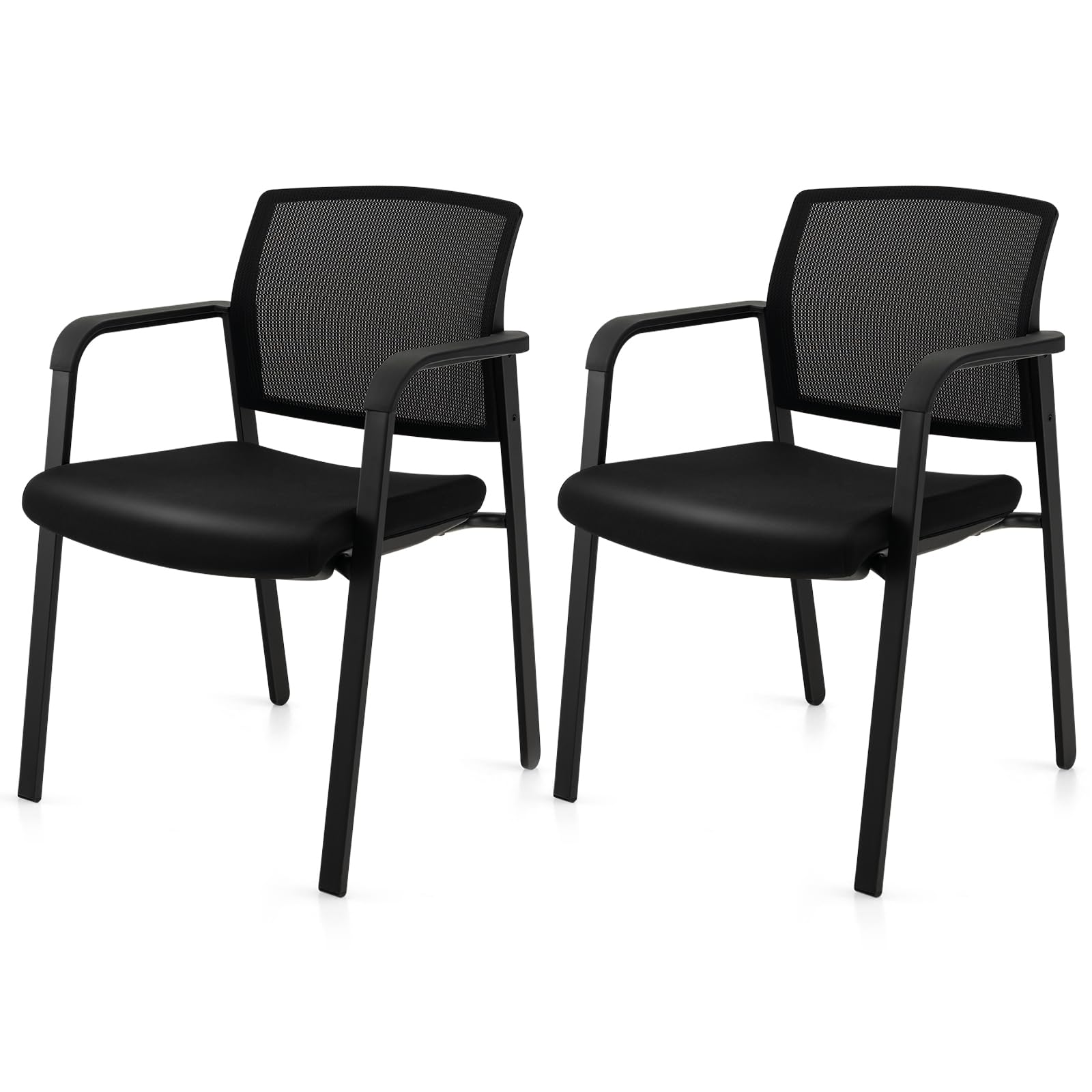 Tangkula Conference Room Chairs, Stackable Office Guest Chairs