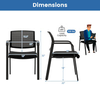 Tangkula Conference Room Chairs, Stackable Office Guest Chairs