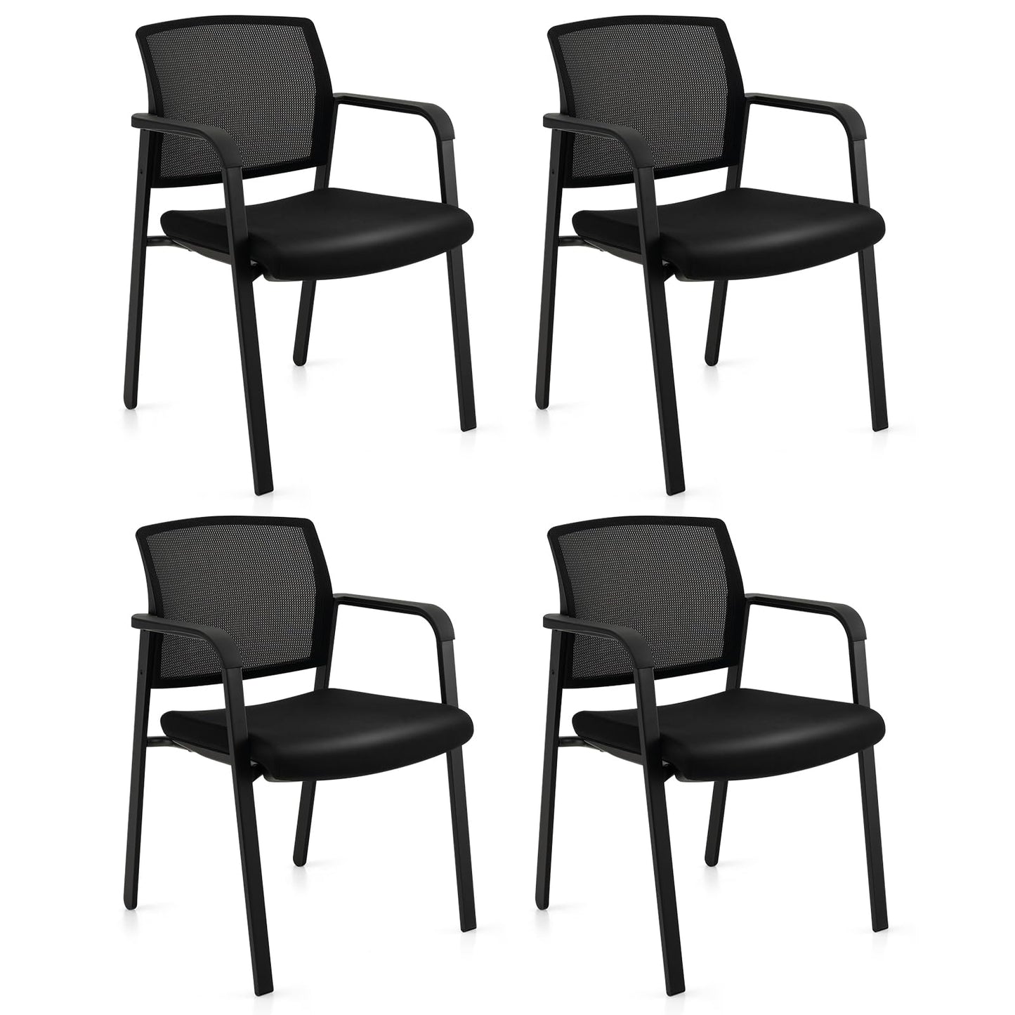 Tangkula Conference Room Chairs, Stackable Office Guest Chairs
