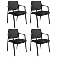 Tangkula Conference Room Chairs, Stackable Office Guest Chairs