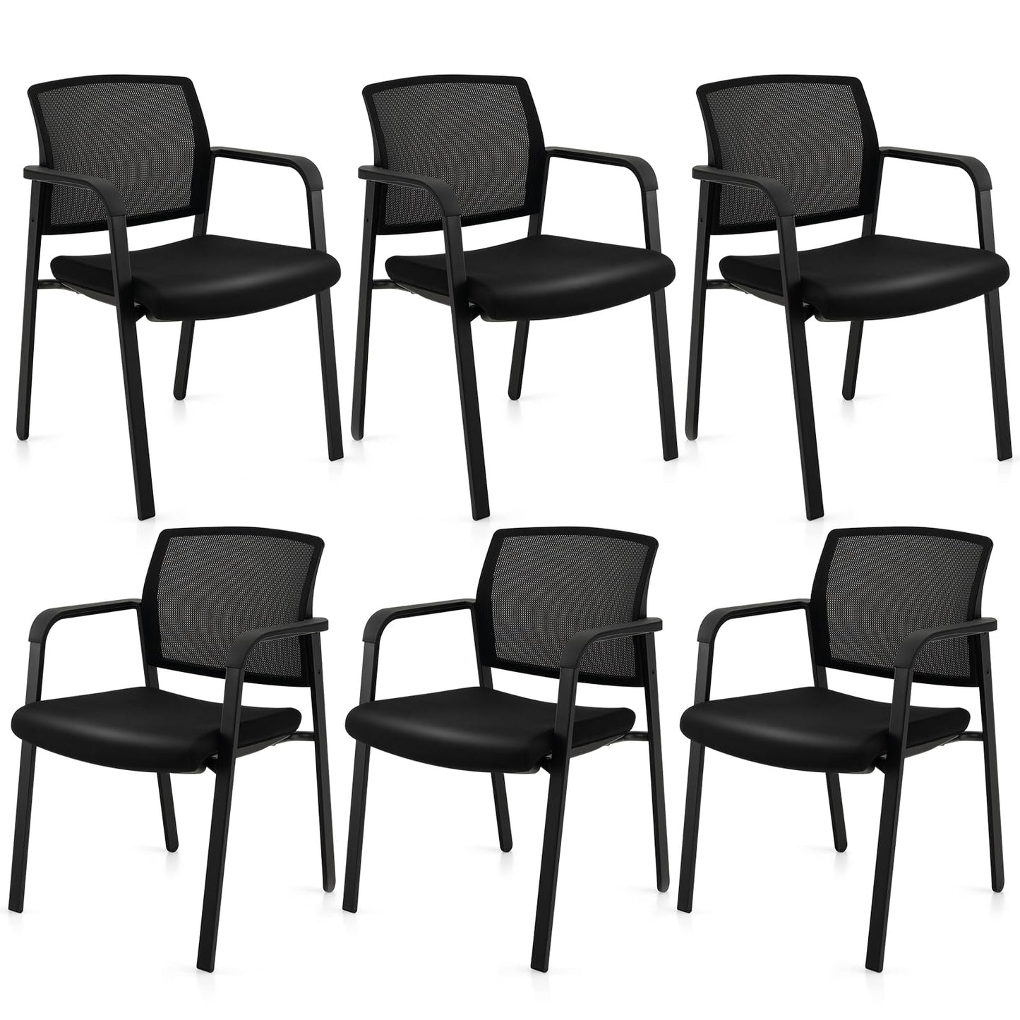 Tangkula Conference Room Chairs, Stackable Office Guest Chairs