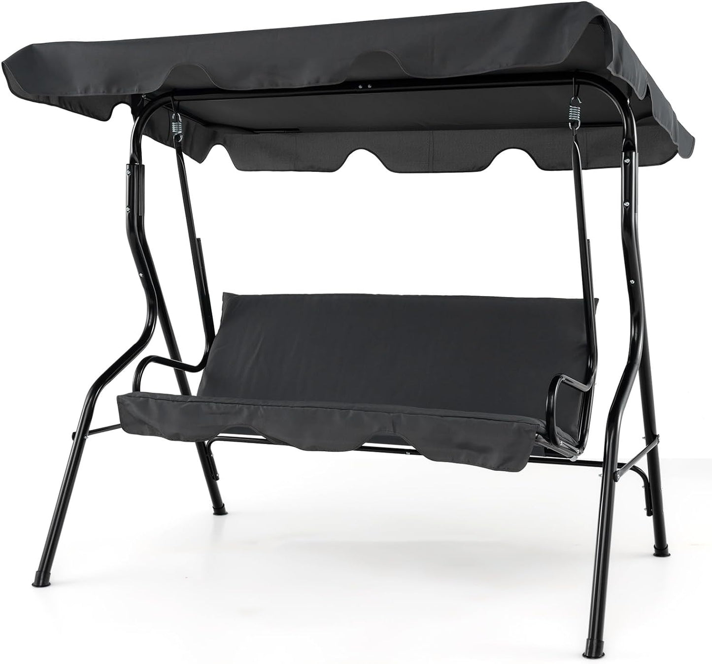 TANGKULA 3 Seater Canopy Swing, Outdoor Patio Swing