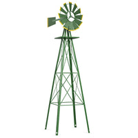 Tangkula 8FT Windmill Yard Garden Metal Ornamental