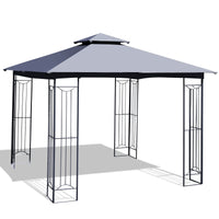 Tangkula 10 x 10 FT Patio Gazebo, Double Roof Outdoor Gazebo
