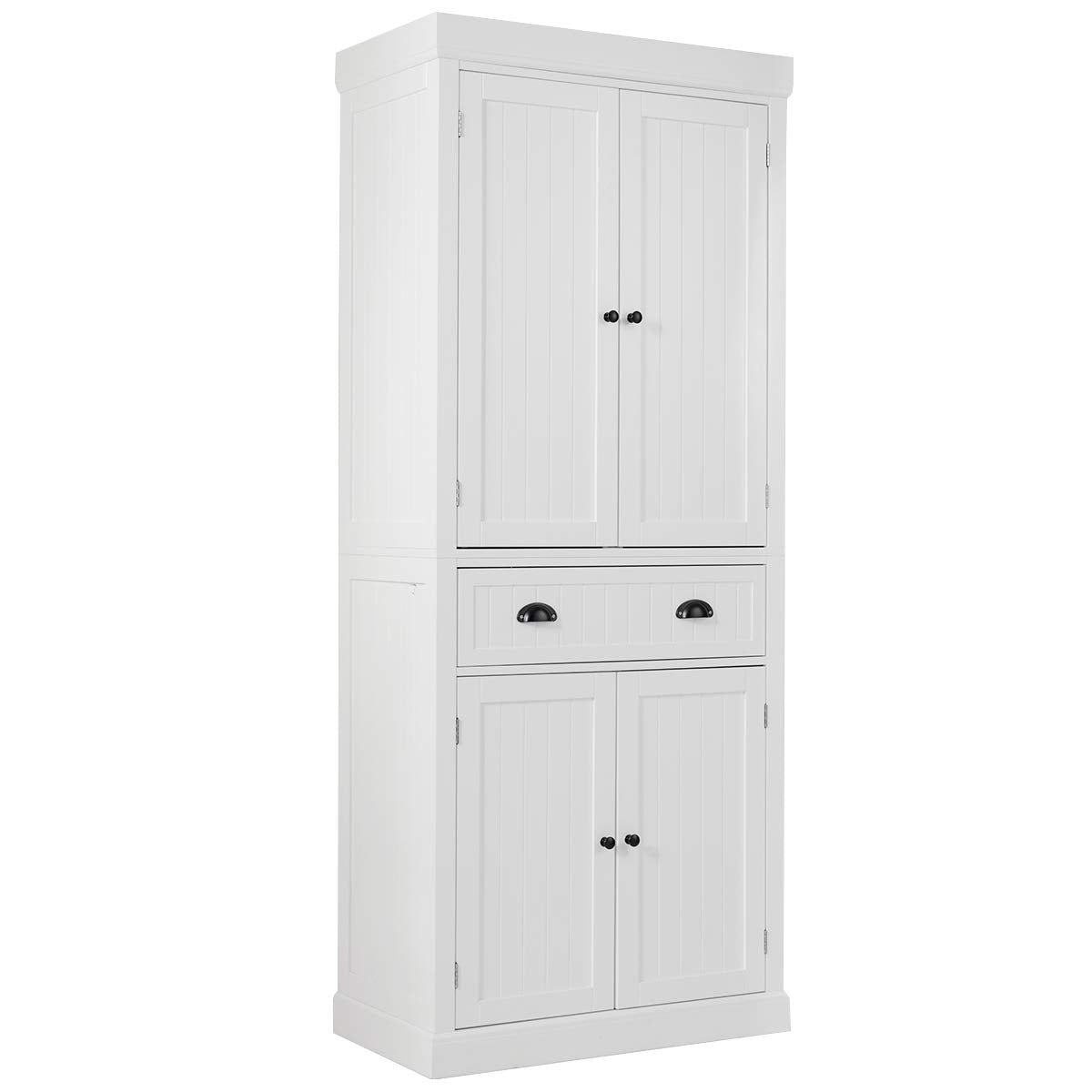 72" Freestanding Kitchen Pantry Cupboard Cabinet - Tangkula