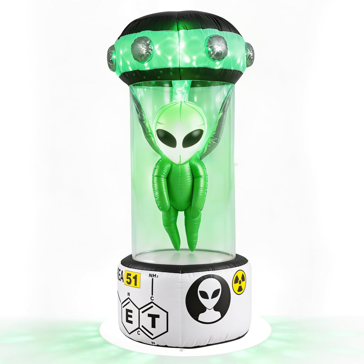 Tangkula 7.4 FT Halloween Lighted Inflatable Alien Decorations