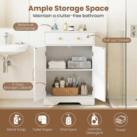 Tangkula Bathroom Floor Cabinet for Living Room