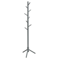 Tangkula Coat Rack Freestanding, Rubber Wood Coat Stand with 8 Hooks
