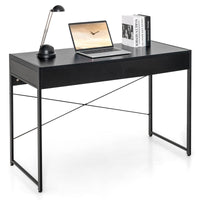 Tangkula Computer Desk with 2 Drawers