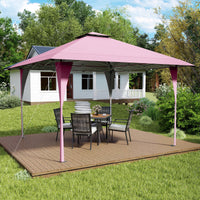Tangkula 13x13 FT Pop Up Gazebo UPF50+ Outdoor Sunshade Shelter