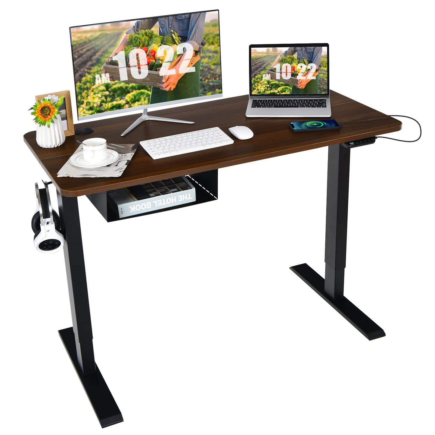 Tangkula Electric Height Adjustable Standing Desk