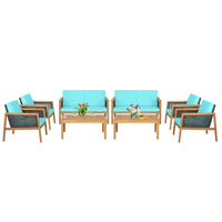 Tangkula Outdoor Acacia Wood Furniture Set - Tangkula