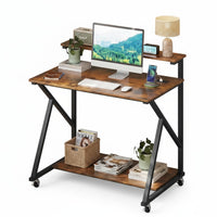 Bureau mobile portable pour ordinateur portable et écran 32" Tangkula
