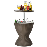 Tangkula Outdoor Cool Bar Table