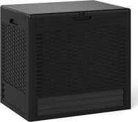 Tangkula 25 Gallon Waterproof Outdoor Storage Box with Lockable Lid