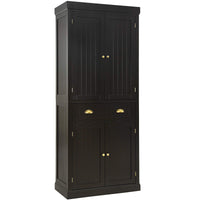 72" Freestanding Kitchen Pantry Cupboard Cabinet - Tangkula