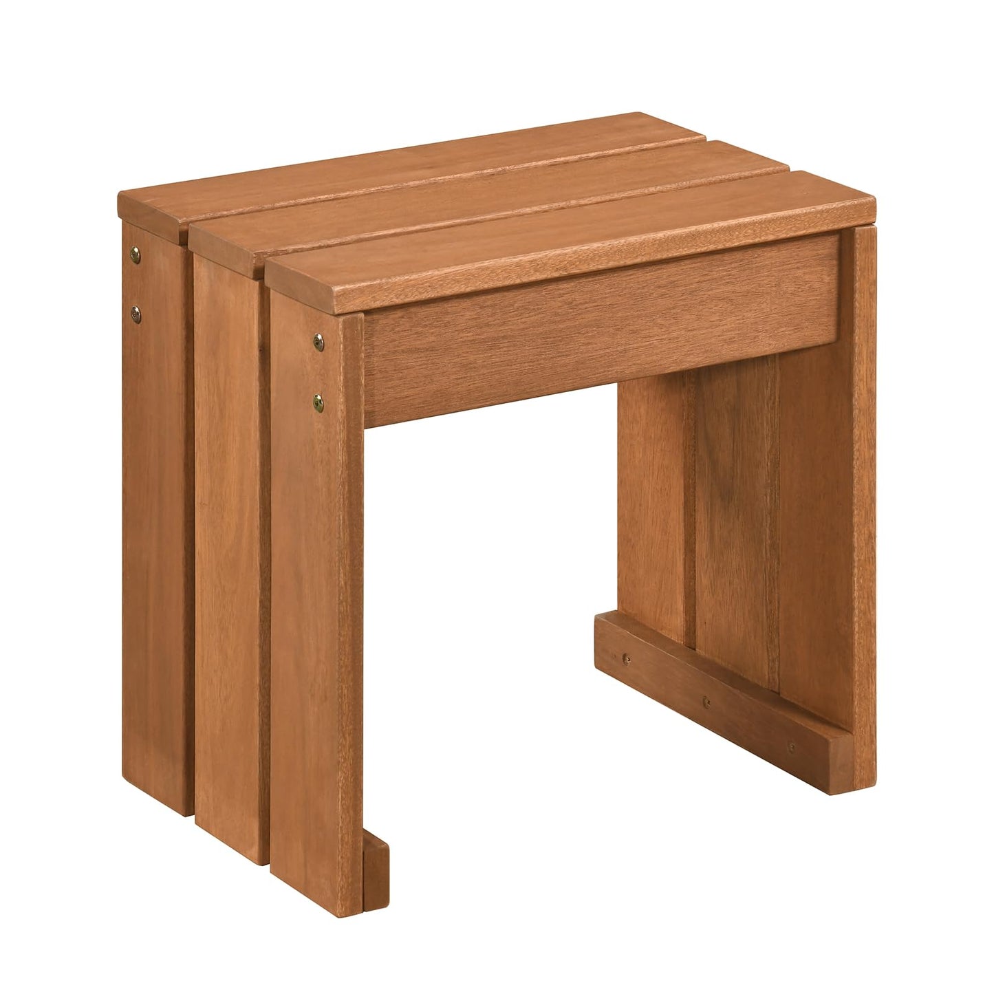 Tangkula 242 LBS Weight Capacity Small Wood Outdoor Bench Set of 1/2