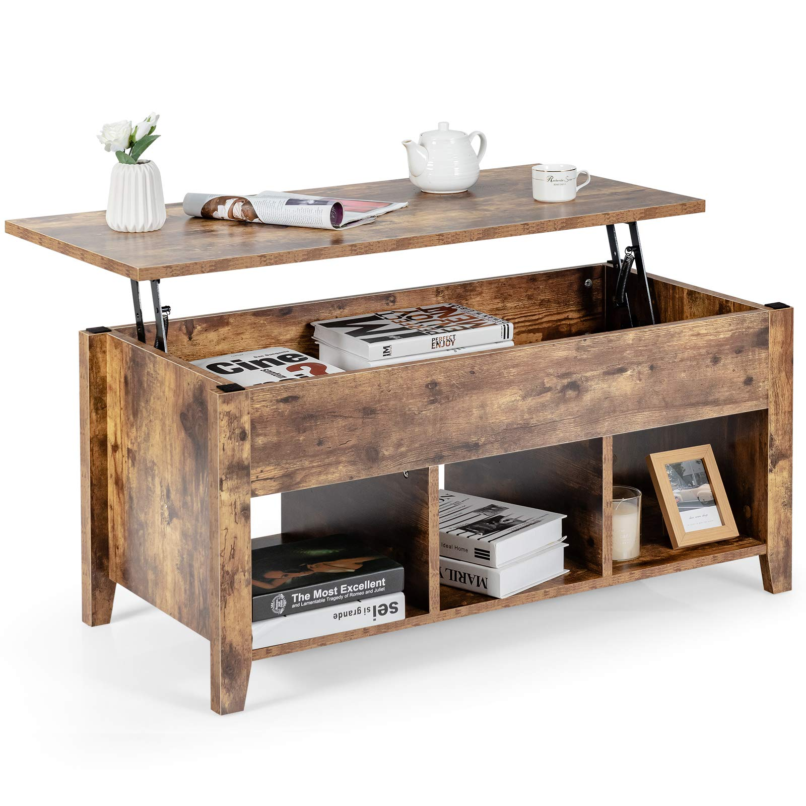 Lift Top Coffee Table - Tangkula
