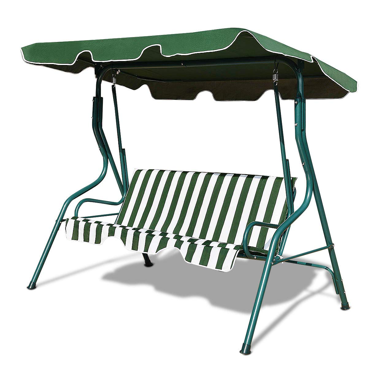 TANGKULA 3 Seater Canopy Swing, Outdoor Patio Swing