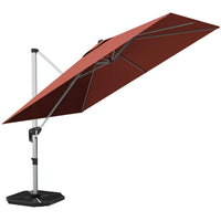 Tangkula 10 Ft Offset Patio Umbrella with Base Included
