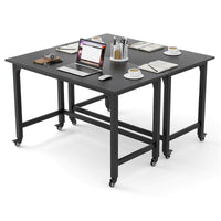 Mobile Computer Desk, Simple Style Rolling Home Office Desk Study Table Writing Desk