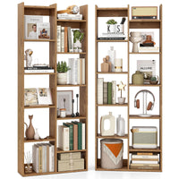 Tangkula Étagère de bibliothèque de 162,5 cm de hauteur sur pied ouverte (1/2)
