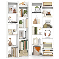 Tangkula Étagère de bibliothèque de 162,5 cm de hauteur sur pied ouverte (1/2)